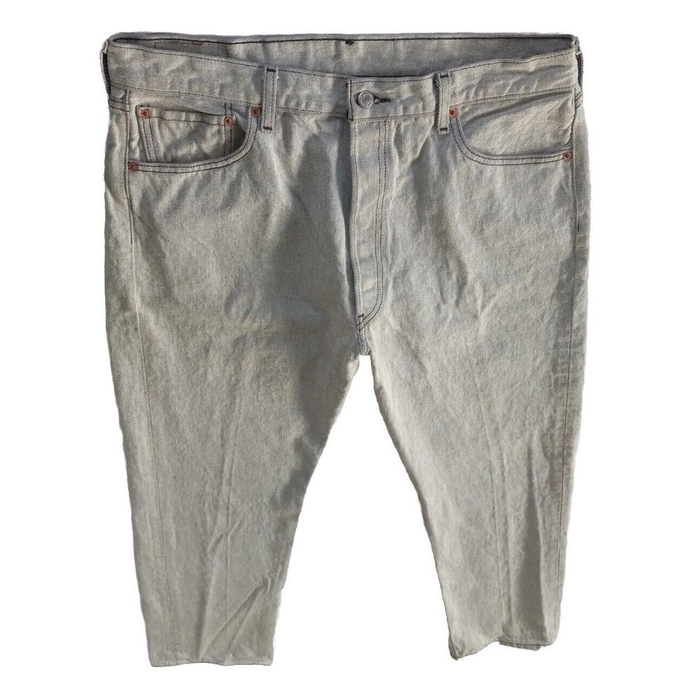 Vintage LEVI'S 501 XX Men's 38x32 Denim Jeans‎ Straight Light Gray 80s 90s - Picture 8 of 16